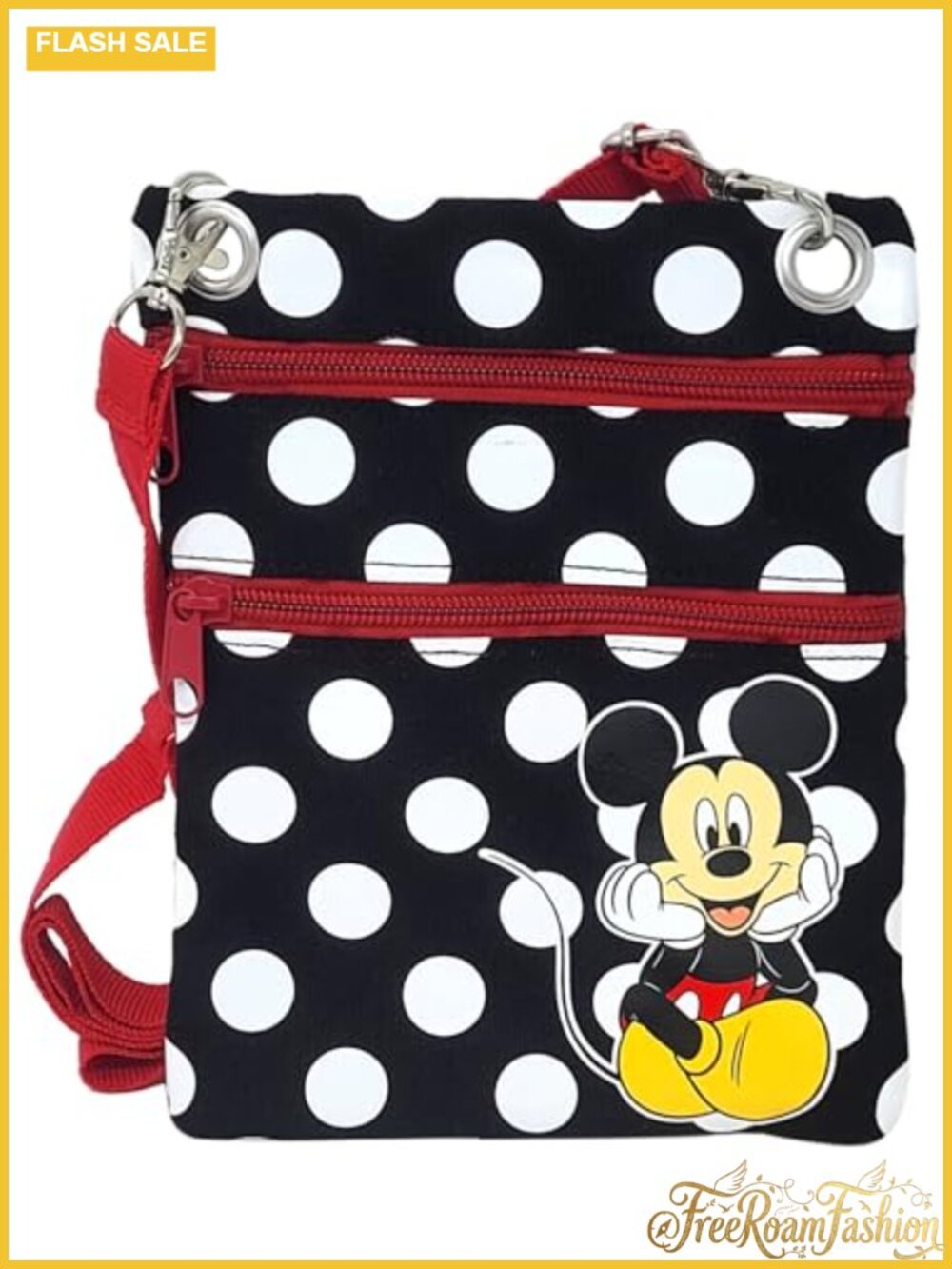 Disney Passport Bag Crossbody Adjustable Strap Zip Pouch Travel Wallet